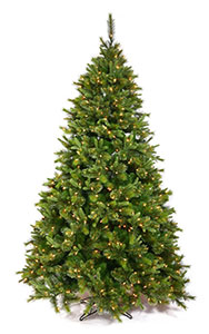 Buy 7.5 ft PE Cashmere Pine Pre-lit Artificial Christmas Trees Online