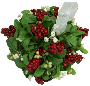 8 Inch Berry Mistletoe Kissing Ball Christmas Decorations For Sale
