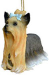 Unique Christmas Gifts For Animal Lovers: Hot Diggity Dog Yorkshire Terrier Doggie Ornaments with Guardian Pet Medal