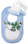 Unique Christmas Gifts For The New Baby: Little Snowman Baby Bib Sets