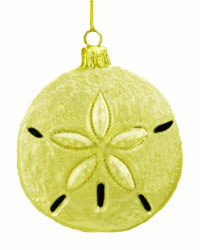 Christmas Glass Sand Dollar Ornaments Online For Sale
