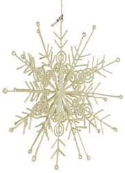 Buy Iridescent Frost Snowflake Ornaments