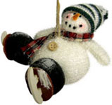 Buy Sparkly Skating Snowman Ornaments & Decorations Online!