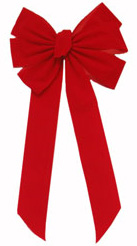 Buy Small Red Ribbon Bows & Decorations For Christmas Trees Now!!