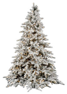 12 Foot Artificial Christmas Trees Flocked Utica For Sale Online